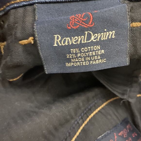 Raven Denim Women’s Jeans 27 Dark Wash Bootcut Made in USA Premium Designer - Picture 8 of 8